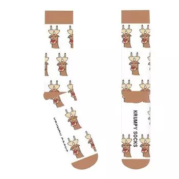 Носки Krumpy Socks WoW. Новогодние. Олень с Рогами, 35-40