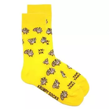 Носки Krumpy Socks Wow Совы, 35-40, желтый