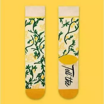 Носки Krumpy Socks Жёлтая Ягода, 35-40, бежевый