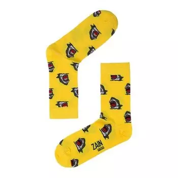 Носки ZAIN "Акулы" 052, жёлтые