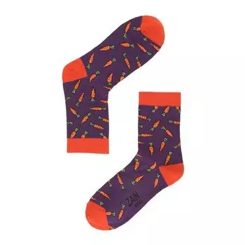 Носки ZAIN "Морковка", 036 тёмно-фиолетовые