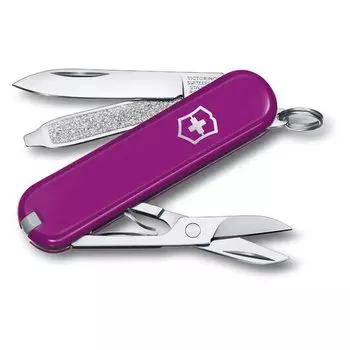 Нож перочинный Victorinox Classic Tasty Grape (0.6223.52G) 58 мм, 7 функций, в картонной коробке