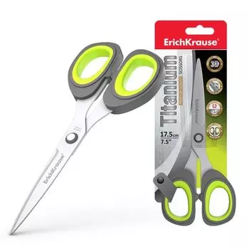 Ножницы ErichKrause Titanium, 17.5 см