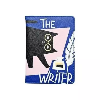 Обложка для паспорта Be Smart, коллекция Writer, Кот, 10 х 13,5, искусственная кожа