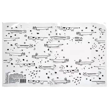 Обложка для тетради Be Smart "Feed us" 35 х 21 см, 100 мкм, 1 шт.