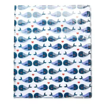 Обложка для тетради "Sea. Киты", 21 х 34,5 см