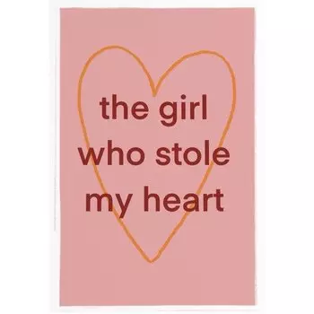 Открытка "Girl stole heart"