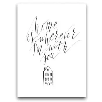 Открытка "Home is"