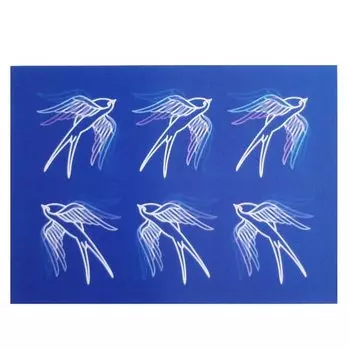 Открытка стерео-варио "Ласточки"