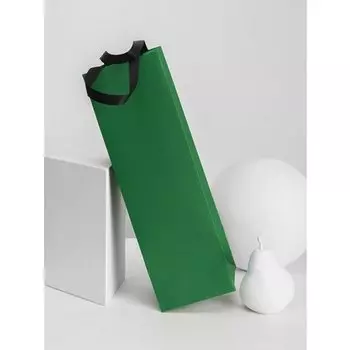 Пакет подарочный под бутылку Symbol, зеленый