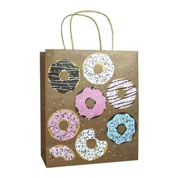 Пакет подарочный Cards for you and me Пончики, 35,5 х 28 х 15 см