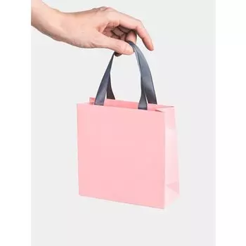 Пакет подарочный Symbol, розовый, 18 х 18 х 10 см