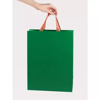 Пакет подарочный Symbol, зеленый, А3, 30 х 40 х 12 см