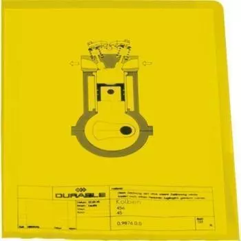 Папка-уголок А4 желтая