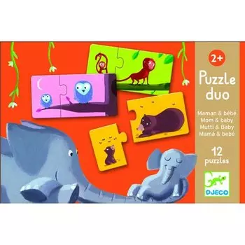 Пазл-пара "Мама и малыш", 24 элемента