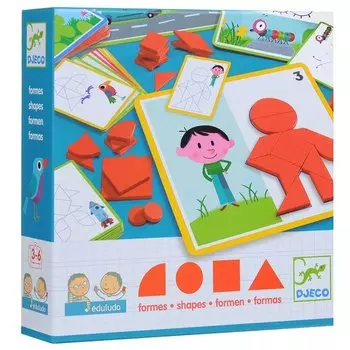 Пазл "Eduludo. Фигуры", 36 элементов, 21,5 х 21,5 см