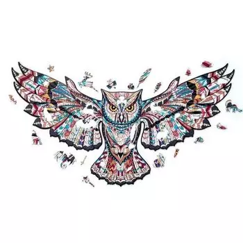 Пазл Сhapa Puzzles «Лесная сова» S, 38 х 21 см, 127 деталей