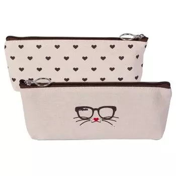 Пенал-косметичка Alingar Hipster cat