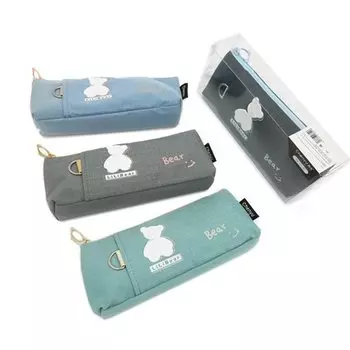 Пенал-косметичка Chen Yu CQ-9 LiLi Bear, на молнии, с наружным карманом, в ассортименте
