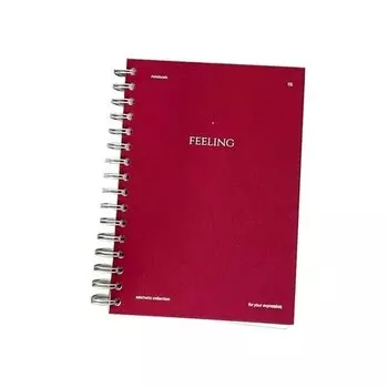 Планер на неделю remarklee Aesthetic, А5, алый