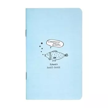 Планнер датированный 2021-2022 Be Smart "Strange animals", 48 листов, 10,8 х 17,5 см