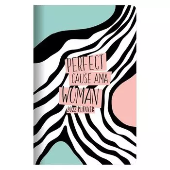 Планнер датированный 2022 Be Smart, коллекция Abstract, розовый/голубой, 32 листа, 13 х 21 см