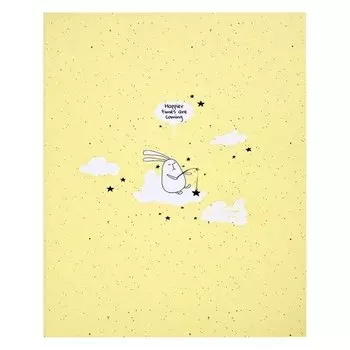 Планнер датированный 2022 Be Smart, коллекция Bunny, 56 листов, 19 х 23,5 см, желтый