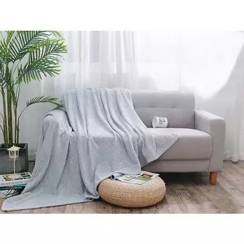 Плед GoodNight Велсофт 200х220, серый