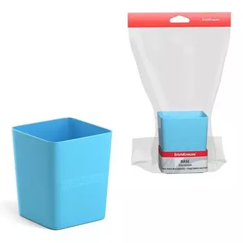 Подставка настольная пластиковая ErichKrause Base, Pastel, голубая