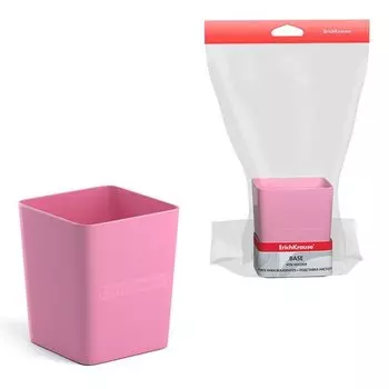 Подставка настольная пластиковая ErichKrause Base, Pastel, розовая