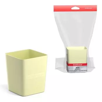 Подставка настольная пластиковая ErichKrause Base, Pastel, желтая