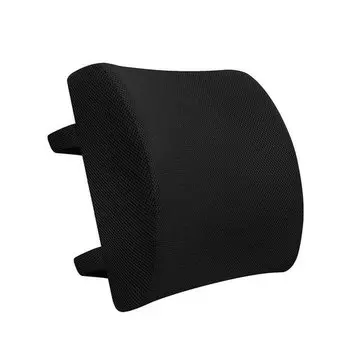 Подушка поясничная RoadLike Travel Support, черная