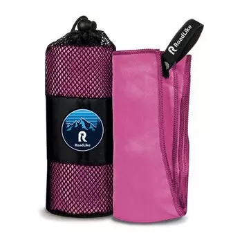 Полотенце спортивное охлаждающее RoadLike Camp 70*140 см фуксия