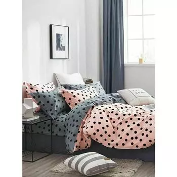 Постельное белье GoodNight Сатин Делюкс 15 с компаньоном евро (с нав. 50х70)