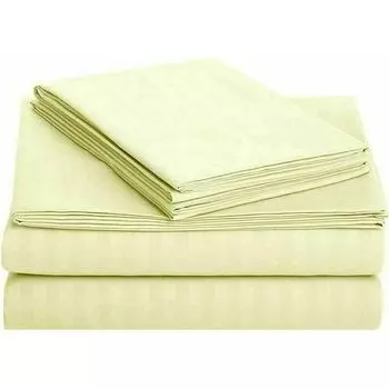 Постельное белье GoodNight Страйп-сатин 1,5 сп. (с нав. 50х70) шампань