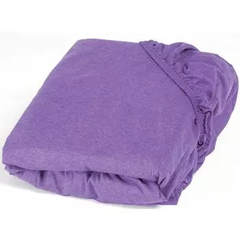 Простынь GoodNight Трикотаж 160х200х20 Лаванда на резинке