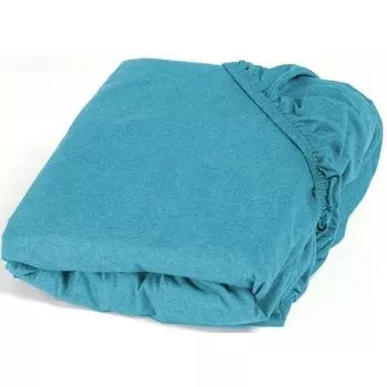 Простынь GoodNight Трикотаж 180х200х20 Бирюза на резинке