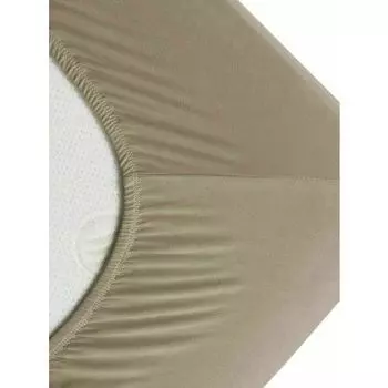 Простынь GoodNight Трикотаж 200х200х20 Какао на резинке