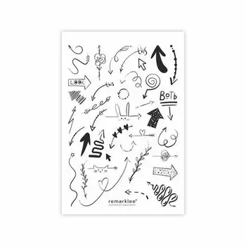 Прозрачный стикер remarklee Aesthetic "Стрелочки"