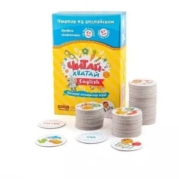 Развивающая настольная игра Банда Умников Читай-Хватай English