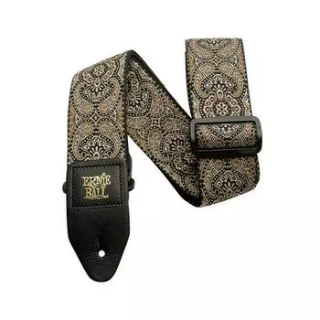 Ремень для гитары Ernie Ball 4163 Jacquard Gold &amp; Black Paisley