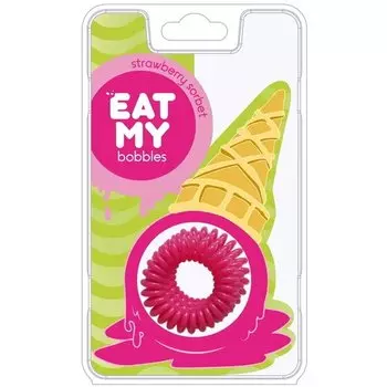 Резинка для волос "Клубничный сорбет"