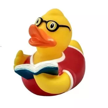 Резиновая уточка "Читатель"