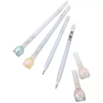 Ручка фигурная шариковая CF-109/CC-151 "Цветок" 0.38 мм, синяя, в ассортименте