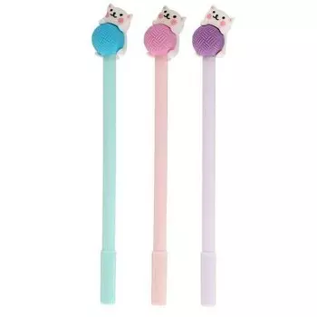 Ручка гелевая Calligrata «Котенок с клубком», в ассортименте