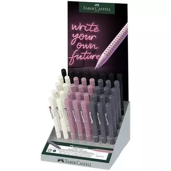 Ручка шариковая автоматическая Faber-Castell Grip 2010, синяя, 0,7 мм, в ассортименте