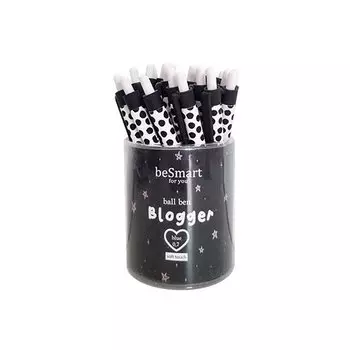 Ручка шариковая Be Smart Blogger Кружочки, 0,7 мм, цвет чернил синий