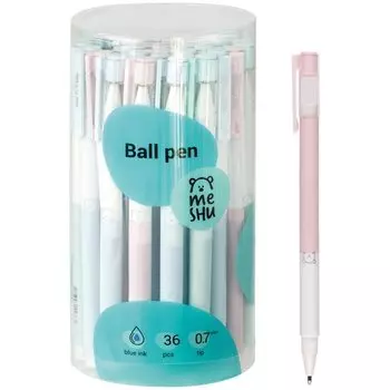 Ручка шариковая Meshu Dew, синие чернила, 0,7 мм, в ассортименте