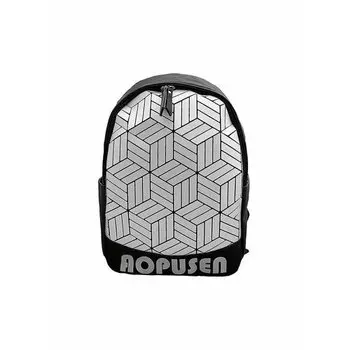 Рюкзак подростковый голографический Sun Eight черный/серебро