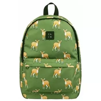 Рюкзак ZAIN Олененок, зеленый